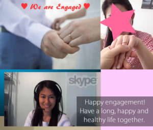 We are engaged: from an Australian man and a Japanese woman
