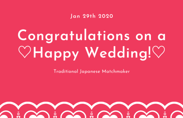 Happy Wedding in Japan