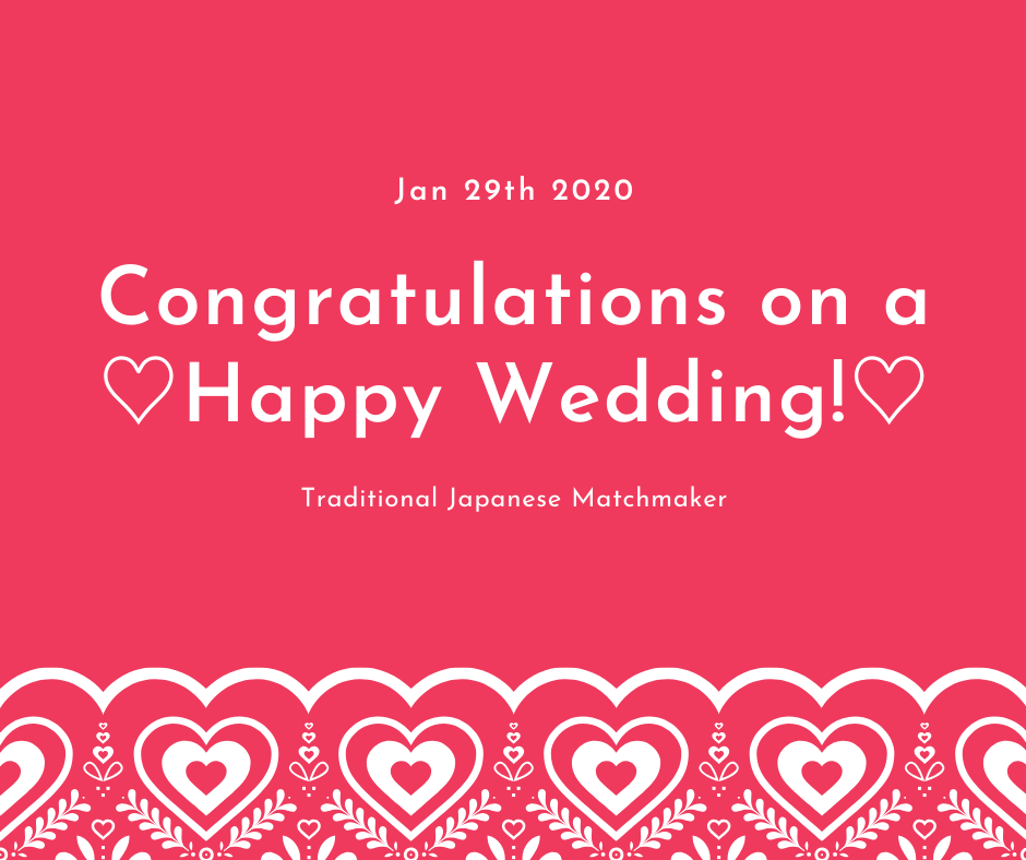 Happy Wedding in Japan