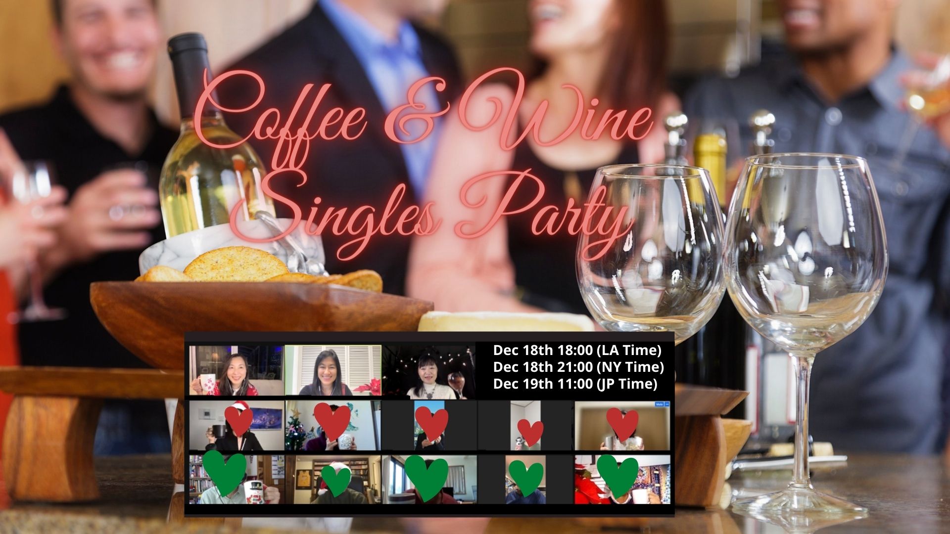 Singles Event “Coffee & Wine” for late 50’s to early 60’s